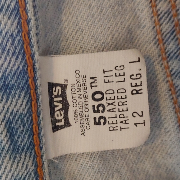 Levi's 550 Relaxed Fit Tapered Leg Size 12 Reg Long - Picture 4 of 6